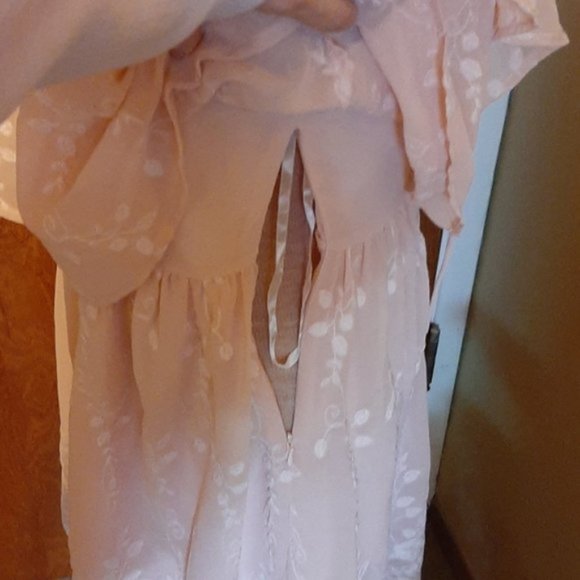 Love Riche Embroidered Blush Pink Dress - Picture 5 of 9